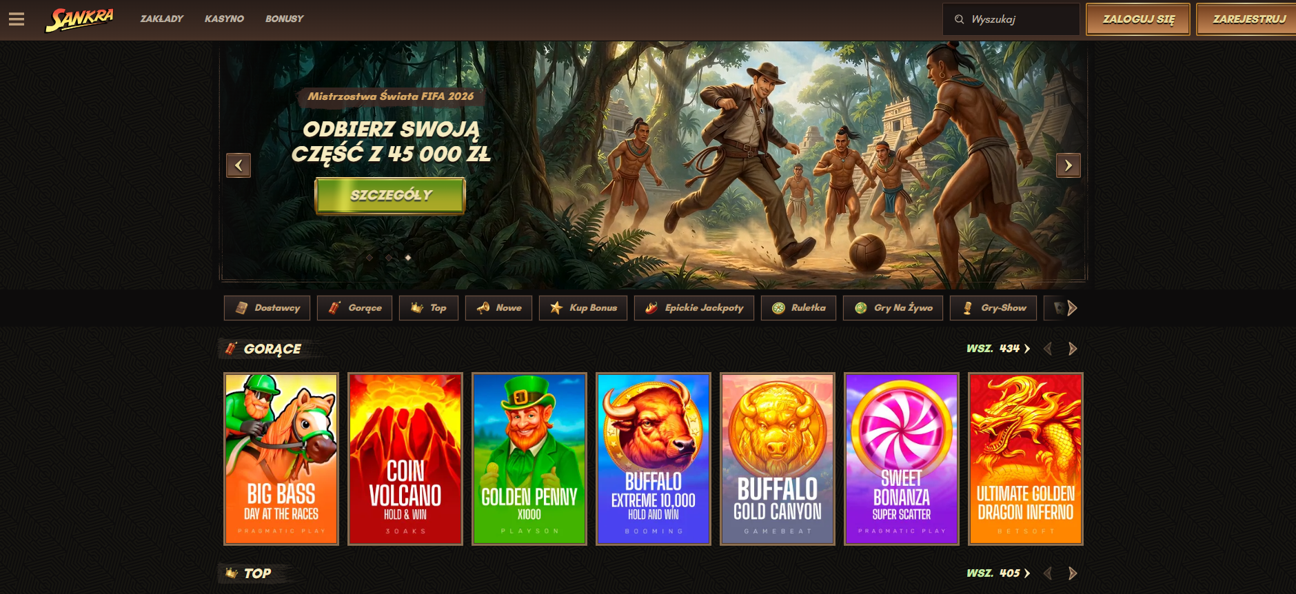 Visual representation of a casino website showcasing diverse gaming categories, including card games and electronic slots.